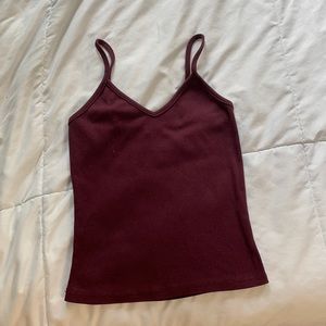 Burgundy Tank Top